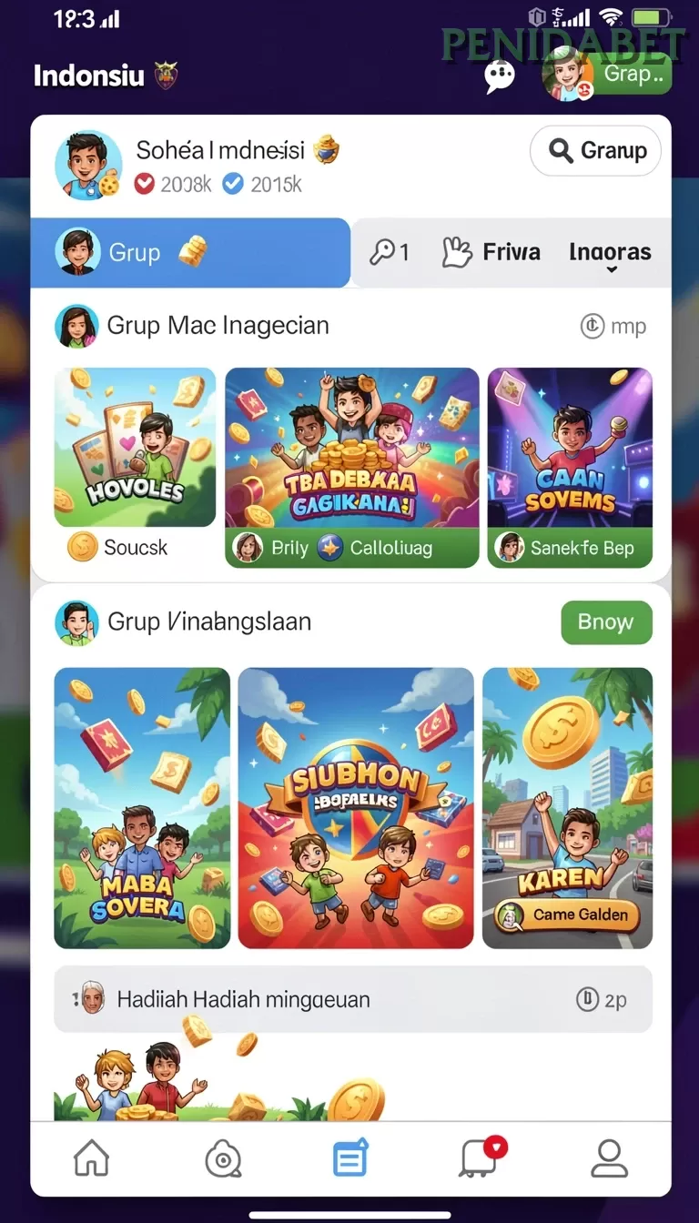 Cuplikan layar NABUNG77 — halaman utama