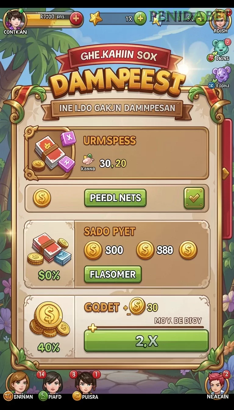 Cuplikan layar 7777W — aktivitas