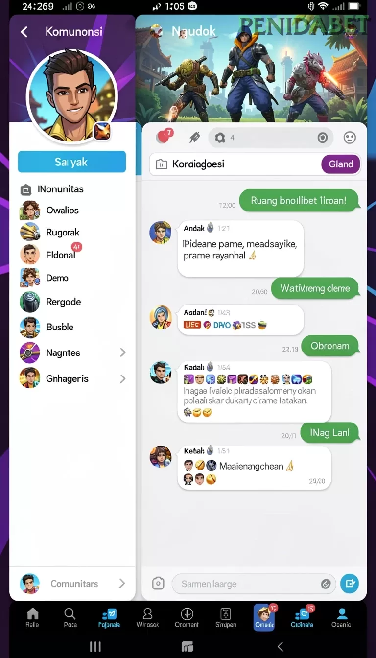 Cuplikan layar SUPERVIP — aktivitas
